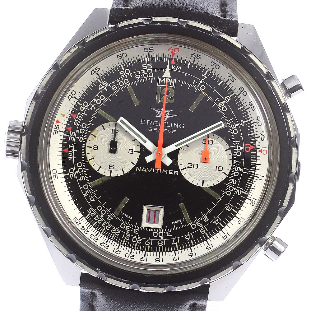 訳あり ブライトリング BREITLING 1809 ナビタイマー コスモノート ヴィンテージ cal.12 AT メンズ _764635拍卖
