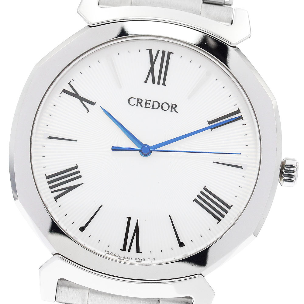 セイコー SEIKO GCAR979/8J81-0AS0 クレドール リネアルクス クォーツ メンズ 良品 _881013【ev15】拍卖