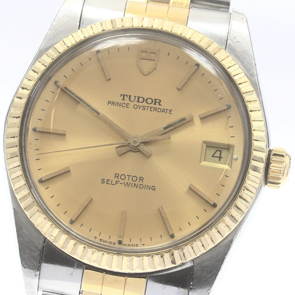 チュードル TUDOR 74033 プリンス オイスターデイト Cal.2824-2 YGベゼル 自動巻き メンズ 保証書付き_884592拍卖