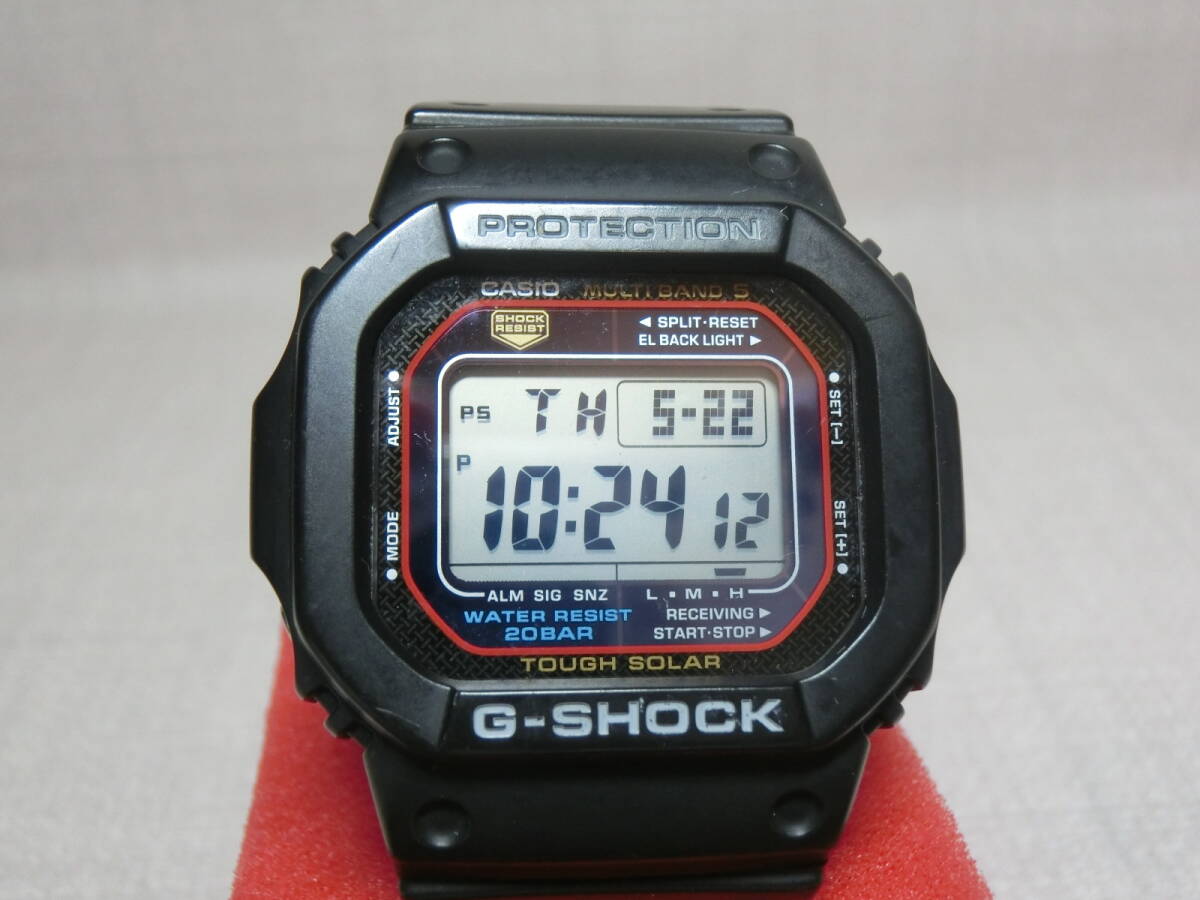 【№2O87-O701110G】中古品: CASIO カシオ GW-M5600 デジタル タフソーラー ブラック メンズ腕時計 作動確認 比較的綺麗な商品拍卖