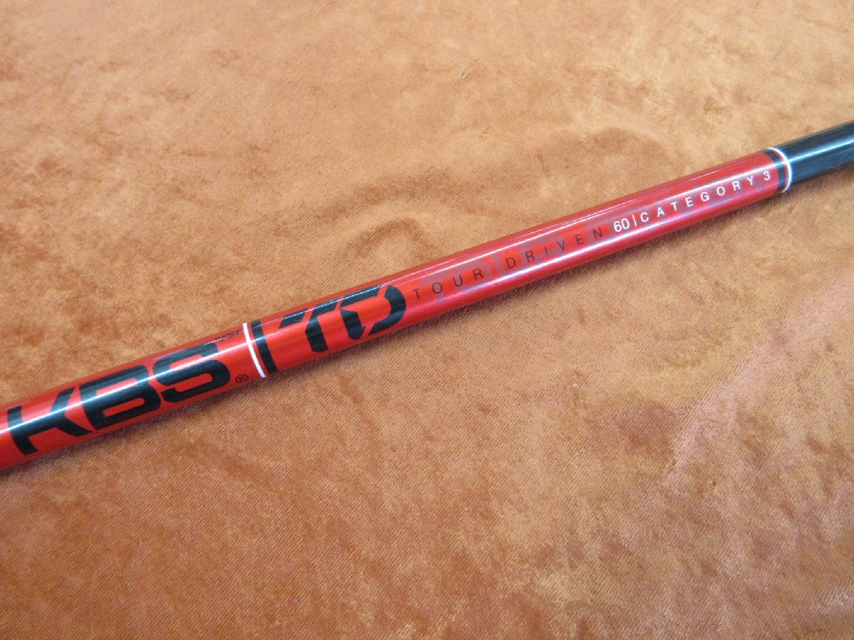 ■トゥルーテンパー KBS TD60 CATEGORY3 フレックス S テーラーメイド ドライバー用 スリーブ付き シャフト 約44.25インチ 中古■拍卖