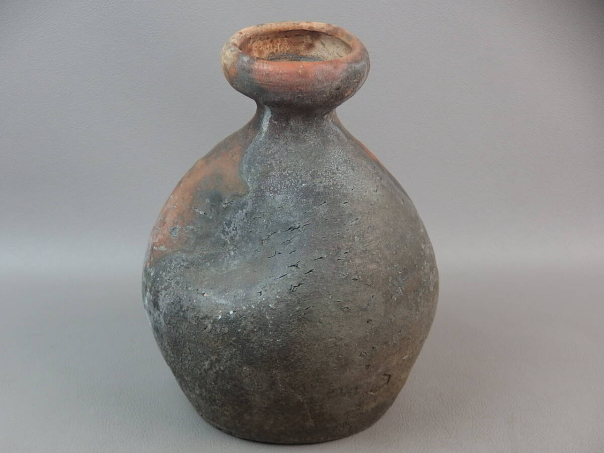 【骨董・茶道具】★ハンネラ?弥生?窯印有★★焼締土器 gk001w.7 花道 華道拍卖