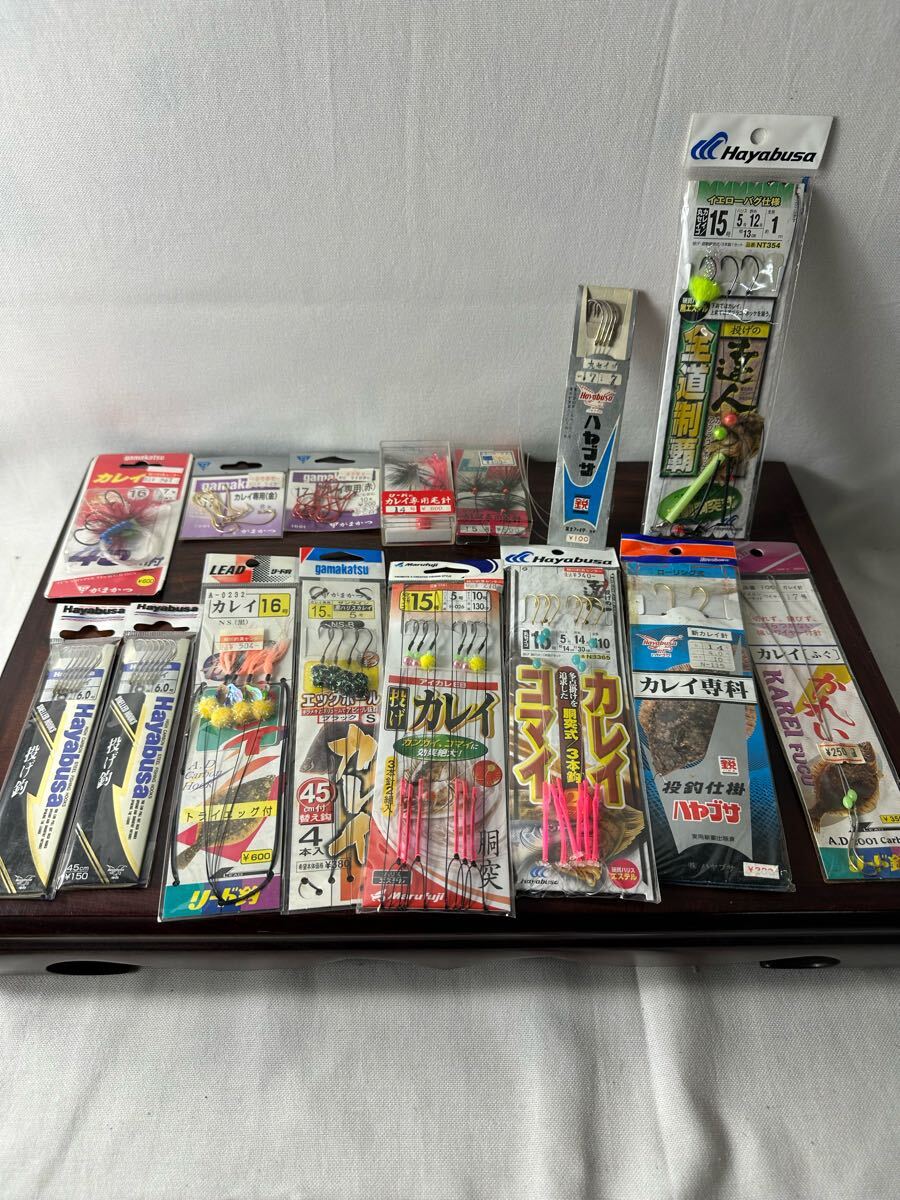 がまかつ ハヤブサ 仕掛け セット カレイ こまい ハリス 毛針 投釣仕掛 拍卖