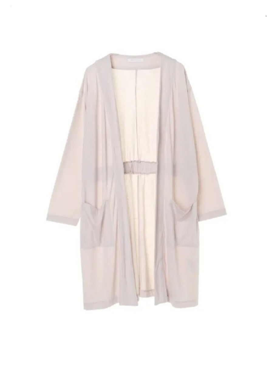 AMERICAN HOLIC ポケット付きバックギャザーカットカーディガン F ライトグレー拍卖