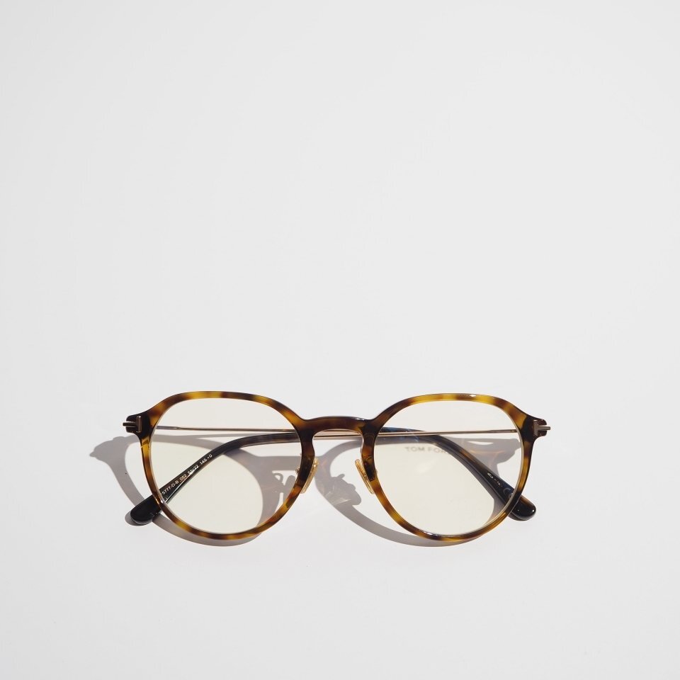 P7133P ▼TOM FORD トムフォード▼ TF5777-D-B 052 ブルーライトカット メガネ ブラウンデミ / カラーンズ 眼鏡 rb mks拍卖