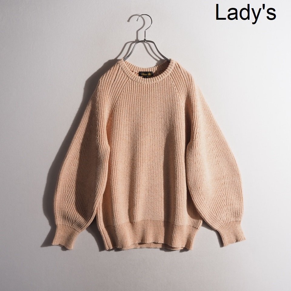 R0285P ▼Drawer ドゥロワー▼ 7G畦編み クルーネック プルオーバーニット メランジ ピンクベージュ 1 / 6513-105-0979 春~秋 rb mks拍卖