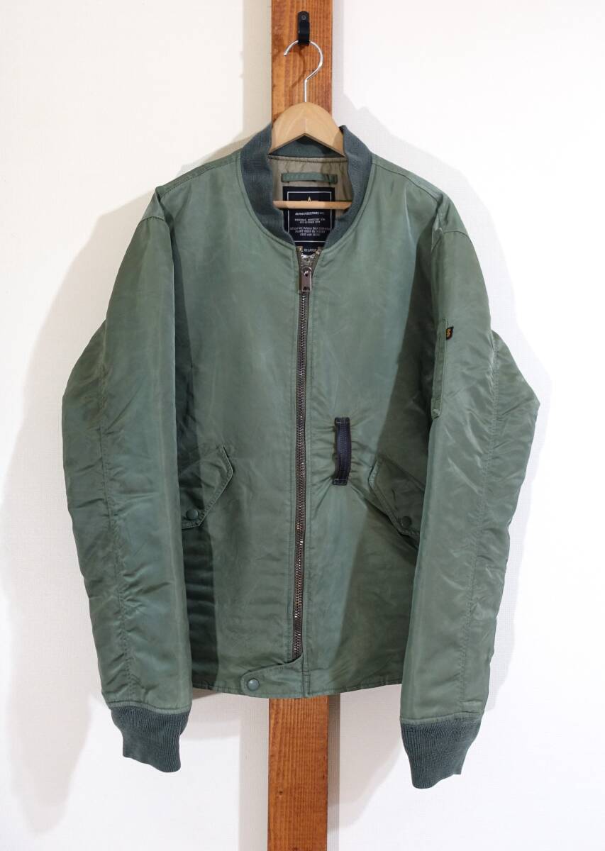 やや難 格安スタート★ALPHA INDUSTRIES/アルファ◇ジャケット フライトジャケット MA-1 MODIFIED モディファイド 裾リブなし拍卖