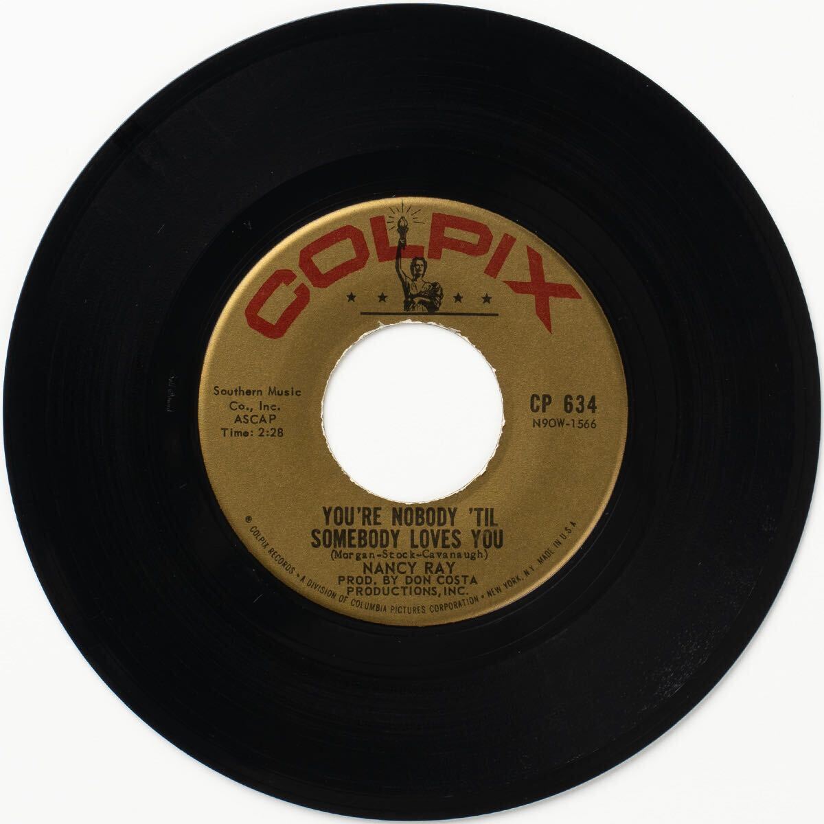 Nancy Ray / You're Nobody 'Til Somebody Loves You / Growing Up Too Fast / CP 634 / Vinyl 7インチ レコード 拍卖