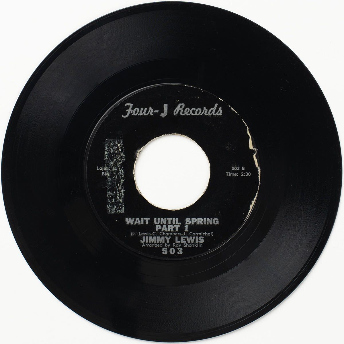 Jimmy Lewis / Wait Until Spring / 503 / Vinyl 7インチ レコード拍卖