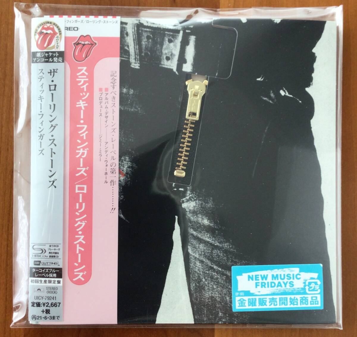 【即決】 The Rolling Stones / Sticky Fingers ローリング・ストーンズ / スティッキー・フィンガーズ 未開封 SHM-CD ジッパー 紙ジャケ拍卖