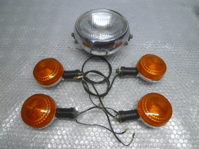 エ6.4  YB-1  F5B  純正 当時物!!  ヘッドライト/ウインカーset  ☆Four.YB50拍卖