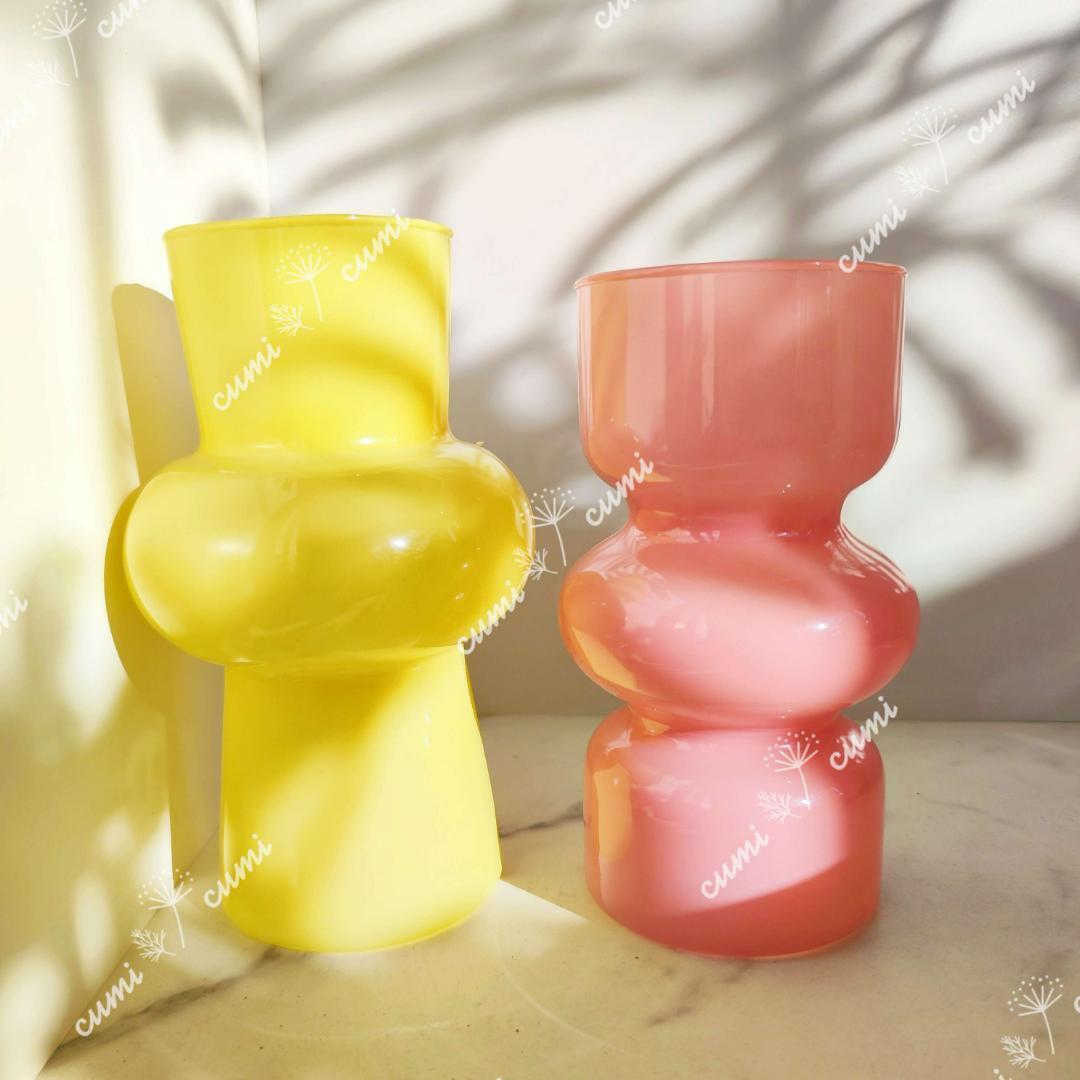 2個セット E 高品質 北欧 映え ガラス 花瓶 フラワーベース クリスタル インテリア おしゃれ 透明 クリア キラキラ 限定 一輪挿し拍卖