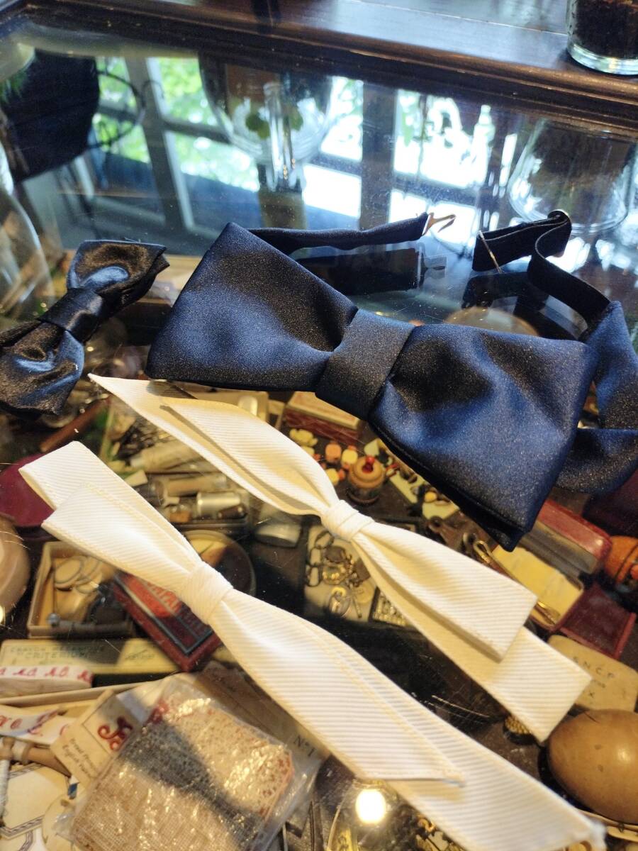 フランス ビンテージ リボン 蝶ネクタイ 裁縫 ファッション 4点セット!拍卖