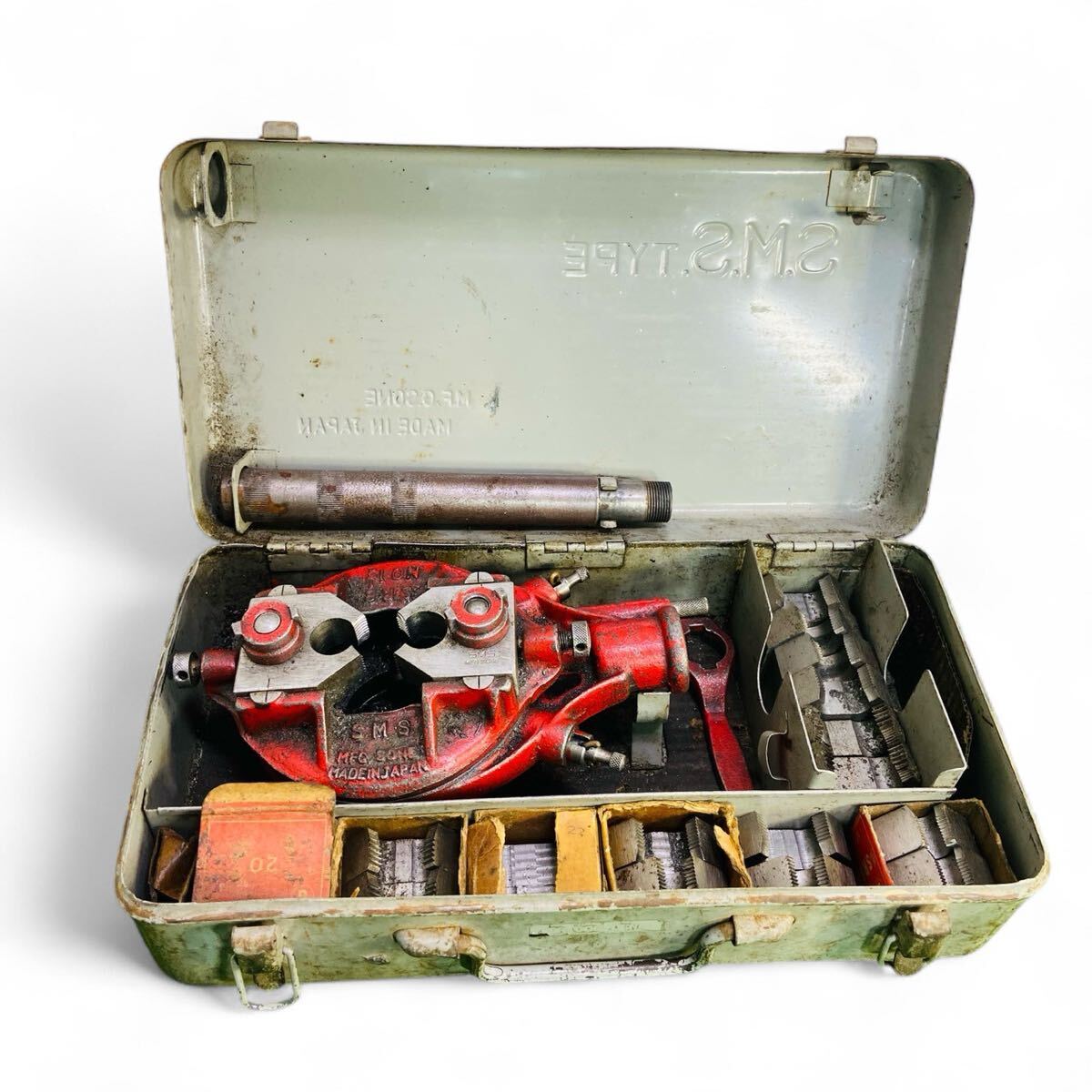 ★☆曽根 ソネ SONE SMS SRB No1 ネジ切り パイプマシン 配管 水道 C☆★拍卖