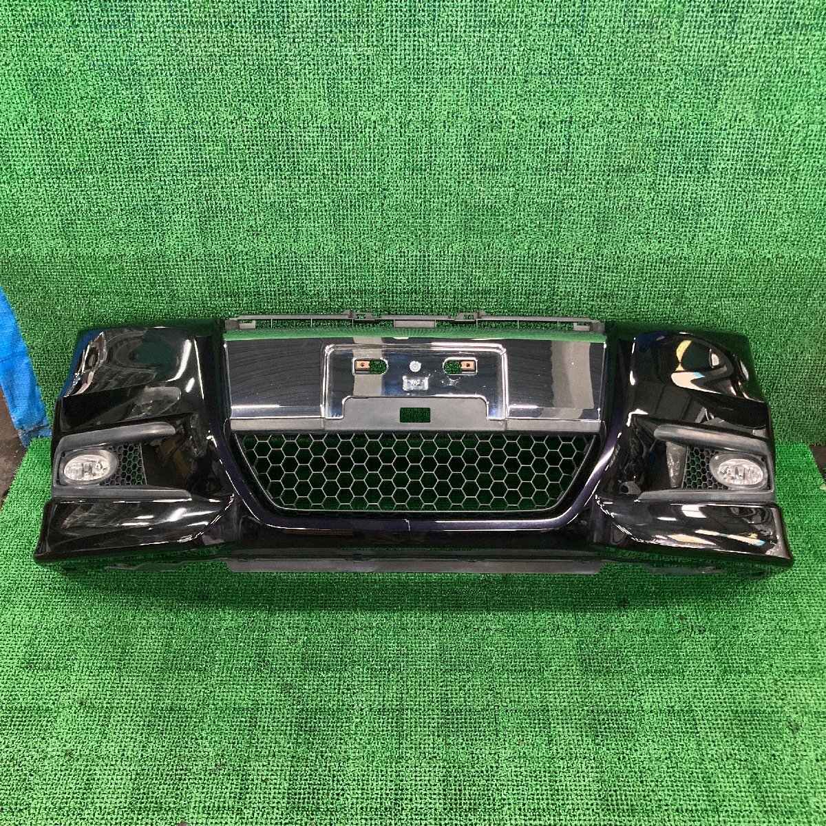 ♪♪値下げ再出品!! ステップワゴン RK5 S フロントバンパー カラー PB81P フォグ付 (W3791)♪♪拍卖