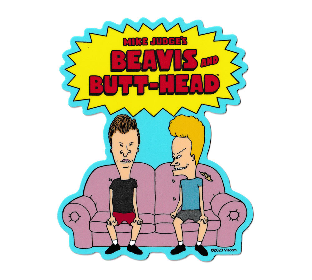 ビーバス・アンド・バットヘッド ステッカー アメリカン 面白い おしゃれ キャラクター アメリカ 車 バイク BEAVIS AND BUTT-HEAD SOFA拍卖