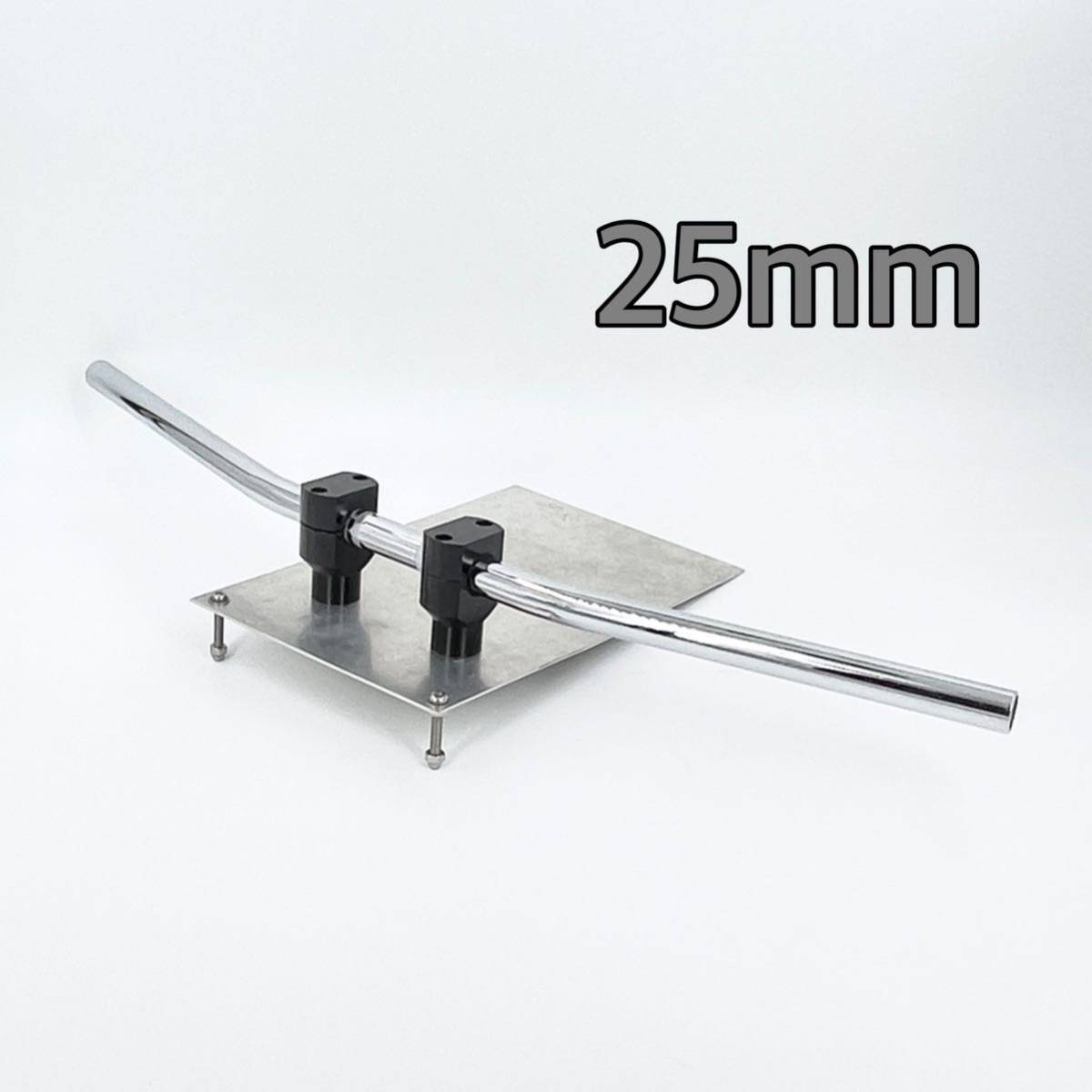 メッキ☆ストレート バー ハンドル☆25ミリ 1インチ バイク チョッパー ボバー ハーレー ykshopb ykshoph拍卖