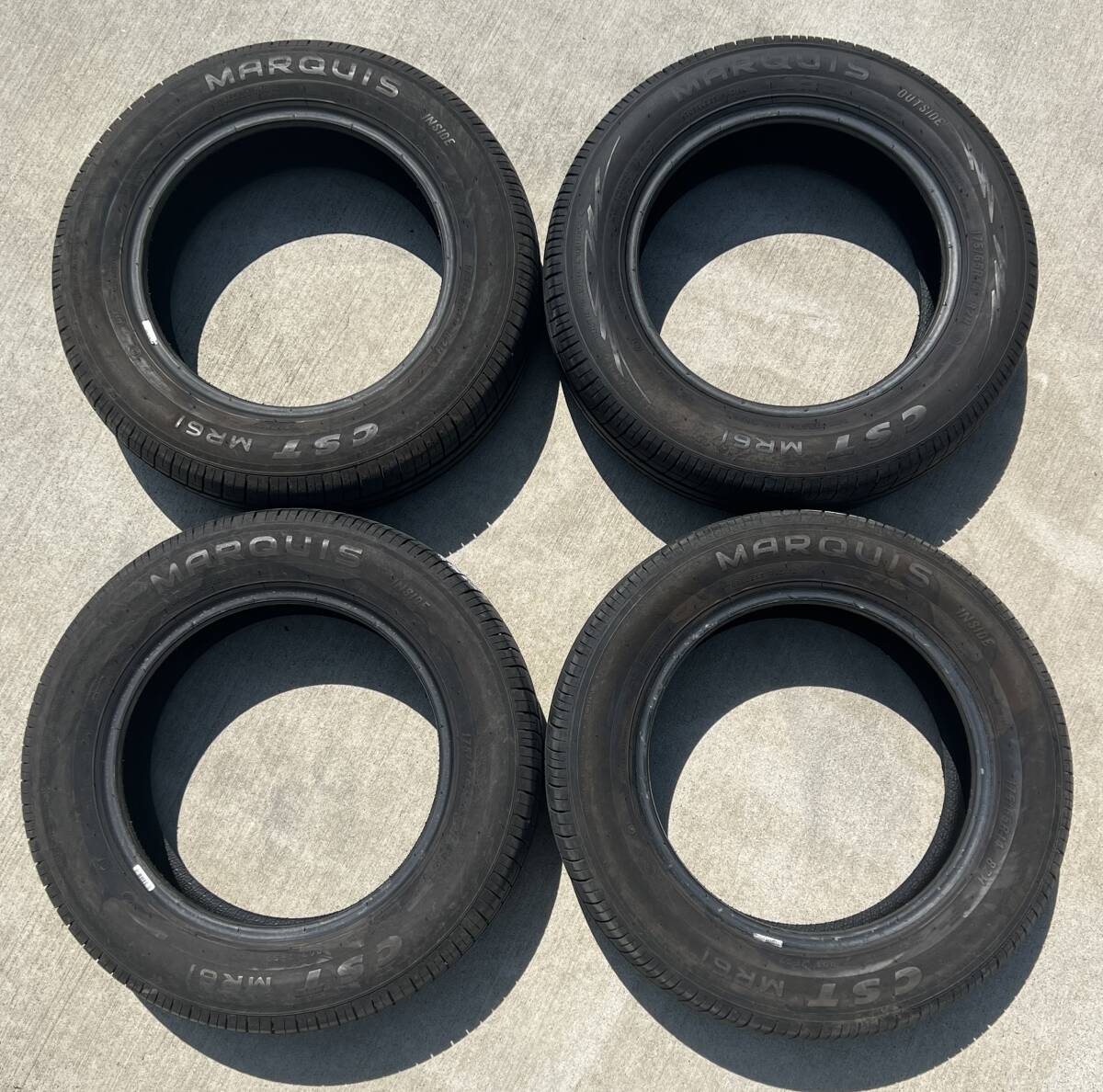 【美品中古タイヤ4本セット!】2022年製!175/65R14 82H  MARQUIS CST MR61 極上バリ山4本 引き取り大歓迎 千葉県北部発拍卖