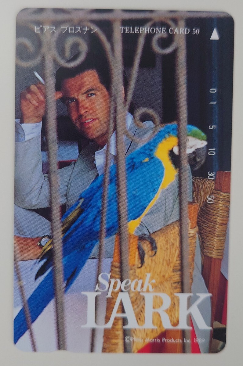 【未使用】テレホンカード ピアース・ブロスナン LARK 50度数 テレカ拍卖