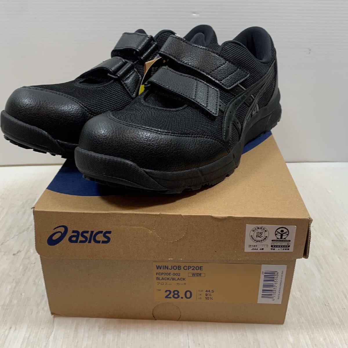 κκ asics アシックス 工具関連用品 安全靴 28.0 WINJOB CP20E ブラック 未使用に近い拍卖