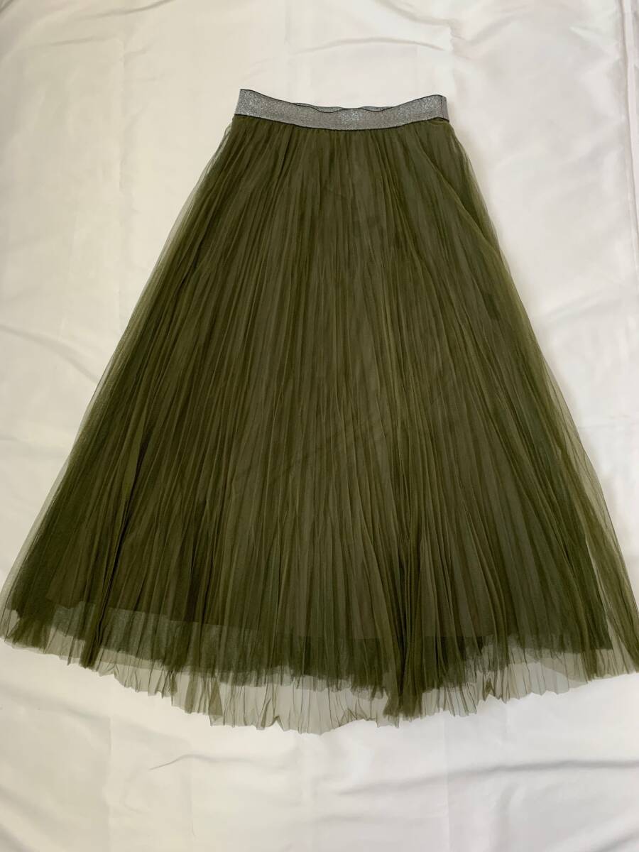 Vivienne tam ヴィヴィアンタム プリーツ スカート ロングスカート カーキ 緑 グリーン 上質 高品質 アーカイブ archive skirt拍卖