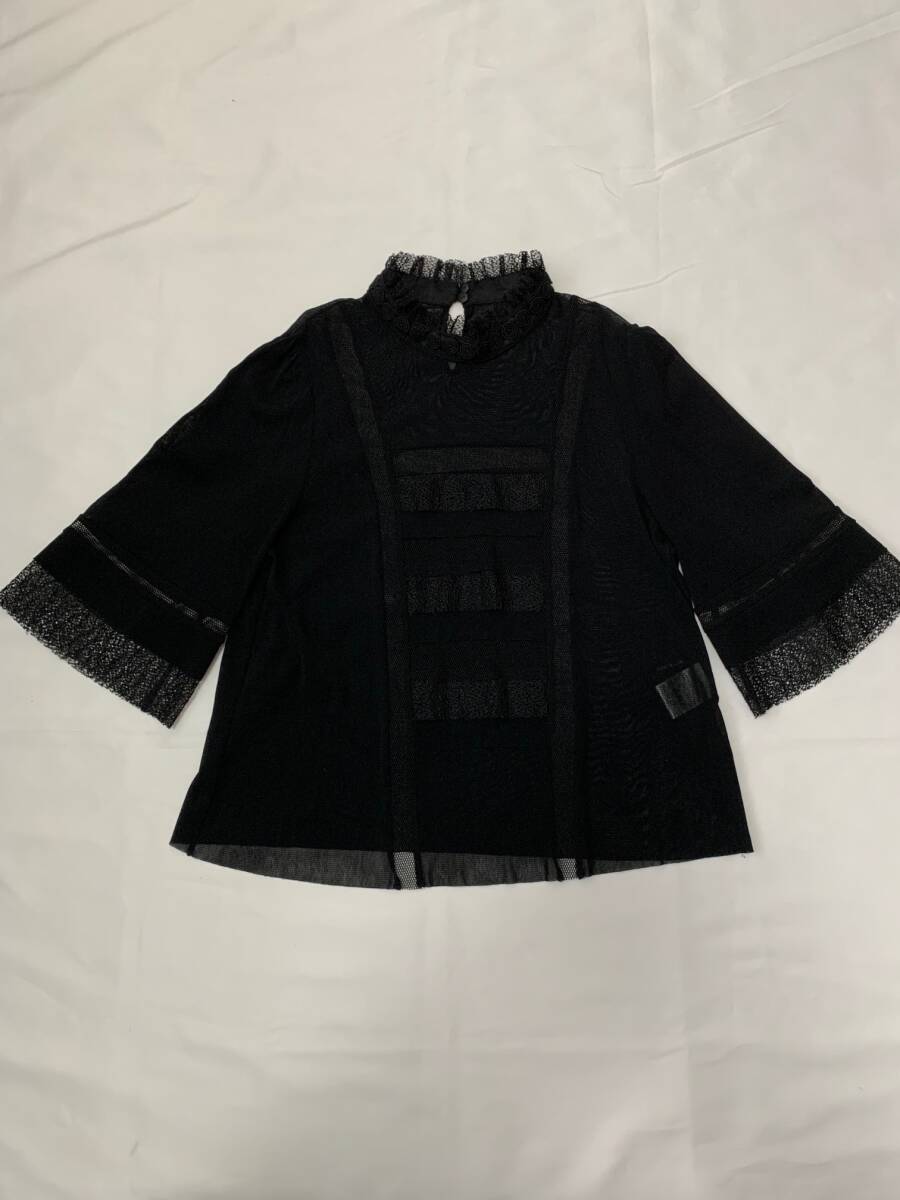 Vivienne tam ヴィヴィアンタム 黒 ブラック メッシュ パワーネット トップス カットソー アーカイブ archive black tops拍卖