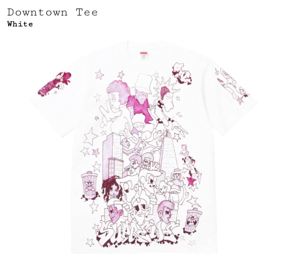 国内正規品 新品未使用 Supreme Downtown tee White XXL シュプリーム ダウンタウン Tシャツ ホワイト 白拍卖