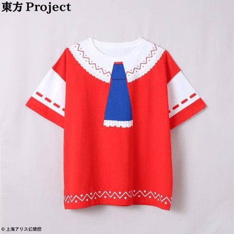 即決 東方Project 博麗霊夢 レディースTシャツ【M】新品タグ付き 東方プロジェクト はくれいれいむ なりきりTシャツ ゆっくり解説拍卖