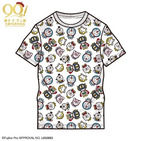 即決 藤子・F・不二雄 メンズ総柄Tシャツ【3L】新品タグ付き 藤子不二雄 90周年 藤本弘 ドラえもん パーマン コロ助 モジャ公 ポコニャン 拍卖