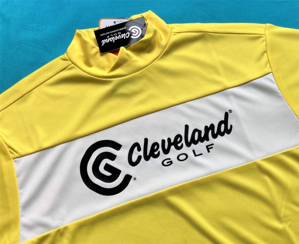 ◆Cleveland GOLF◆クリーブランド ゴルフ◆半袖モックシャツ◆M◆イエロー拍卖