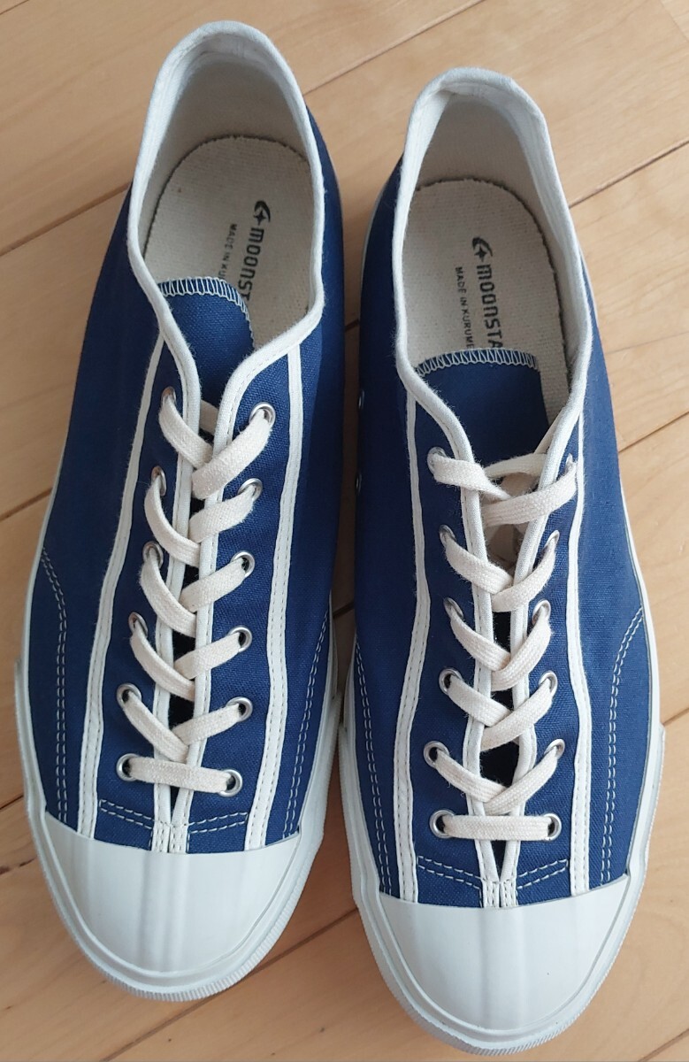 250618_506_01>MOONSTAR ジムクラッシック ムーンスター キャンバススニーカー ネイビー色>メンズ拍卖