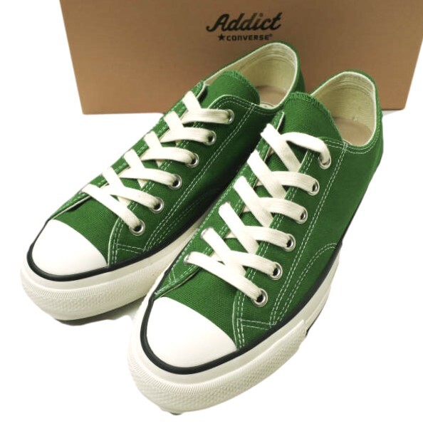 新品 CONVERSE ADDICT コンバースアディクト CHUCK TAYLOR CANVAS OX チャックテイラー キャンバス オックス 1SD399 US6.5(25cm) GREEN拍卖