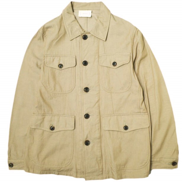 CANTATE カンタータ 日本製 Cavalry Safari Jacket キャバルリーサファリジャケット 17SSCA043 48 ベージュ アウター g22316拍卖