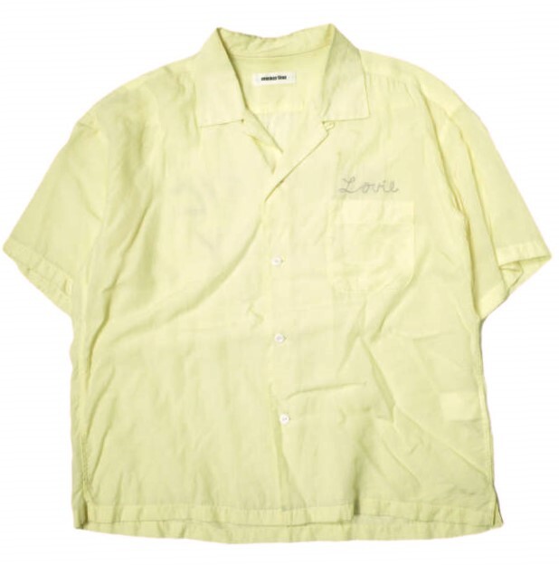 monkey time モンキータイム BOWLING SHIRT ボーリングシャツ 8316-149-0017 S イエロー 半袖 トップス g21174拍卖