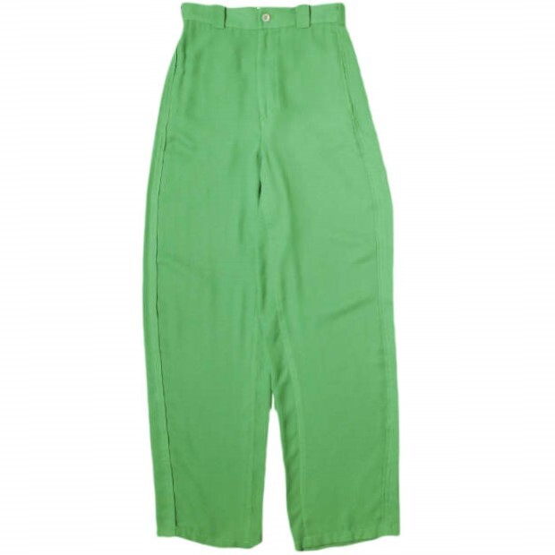 6 ROKU BEAUTY&YOUTH UNITED ARROWS ロク ビューティーアンドユース 日本製 SUKE PANTS 透けパンツ 8614-299-0206 34 グリーン g22400拍卖