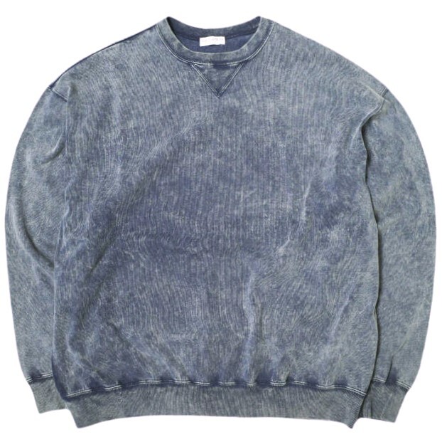 BEAUTY&YOUTH UNITED ARROWS ビューティーアンドユース 25SS FADE TEE クルーネックスウェット 1212-199-8757 L NAVY Vガゼット Tシャツ拍卖