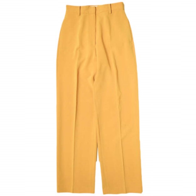 H BEAUTY&YOUTH エイチ 日本製 DOUBLE CLOTH WIDE TAPERED PANTS ダブルクロスワイドテーパードパンツ 1614-299-4930 S マスタード拍卖