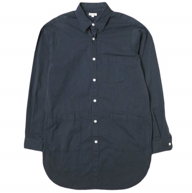 Steven Alan スティーブンアラン シアサッカーシャツコート S/SUCKER RV/SM SHT CT 8125-174-7241 L NAVY トップス g22001拍卖