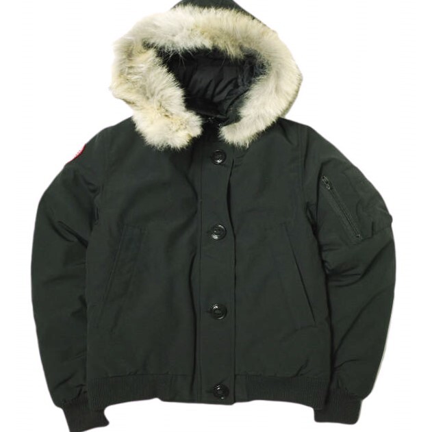 新品 CANADA GOOSE カナダグース LABRADOR BOMBER ラブラドール ボンバー 7967JL S BLACK 定価202,400円 ファー付き ダウンジャケット拍卖