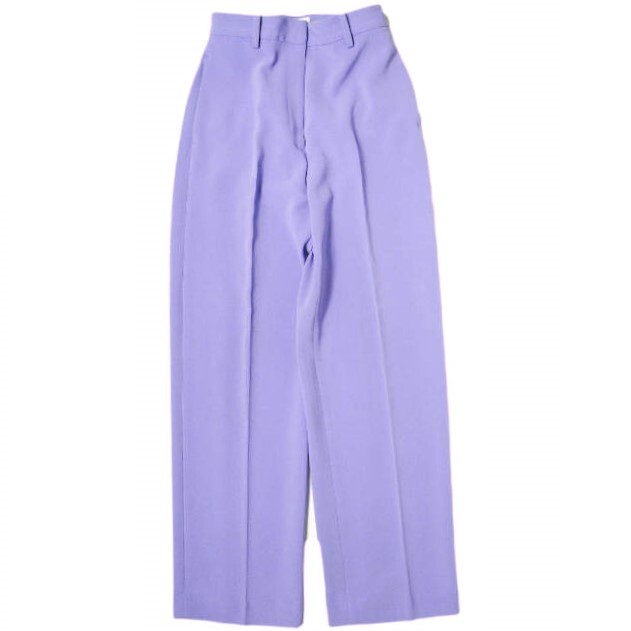 H BEAUTY&YOUTH エイチ 日本製 DOUBLE CLOTH WIDE TAPERED PANTS ダブルクロスワイドテーパードパンツ 1614-299-5394 S パープル拍卖
