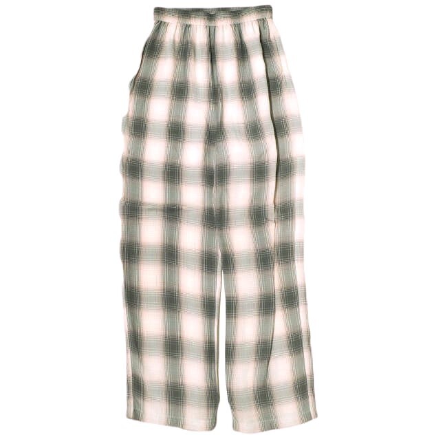 H BEAUTY&YOUTH エイチ ビューティーアンドユース OMBRE CHECK PANTS オンブレチェックイージーパンツ 1614-242-5265 S PINK 野尻美穂着拍卖