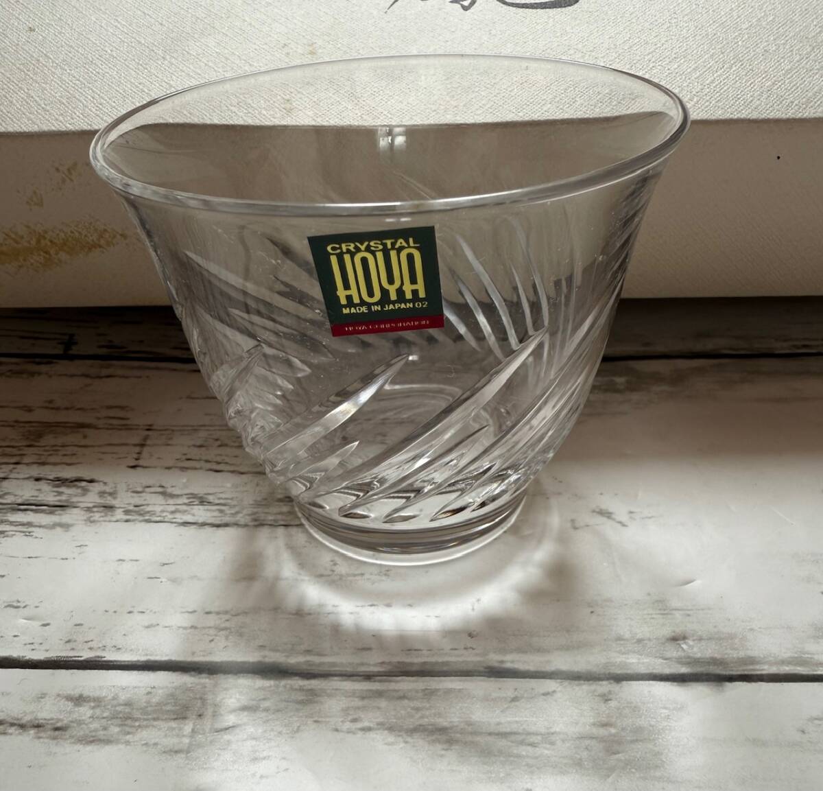 未使用★HOYA /ホヤ★クリスタル 冷茶碗 5客セット ガラス拍卖