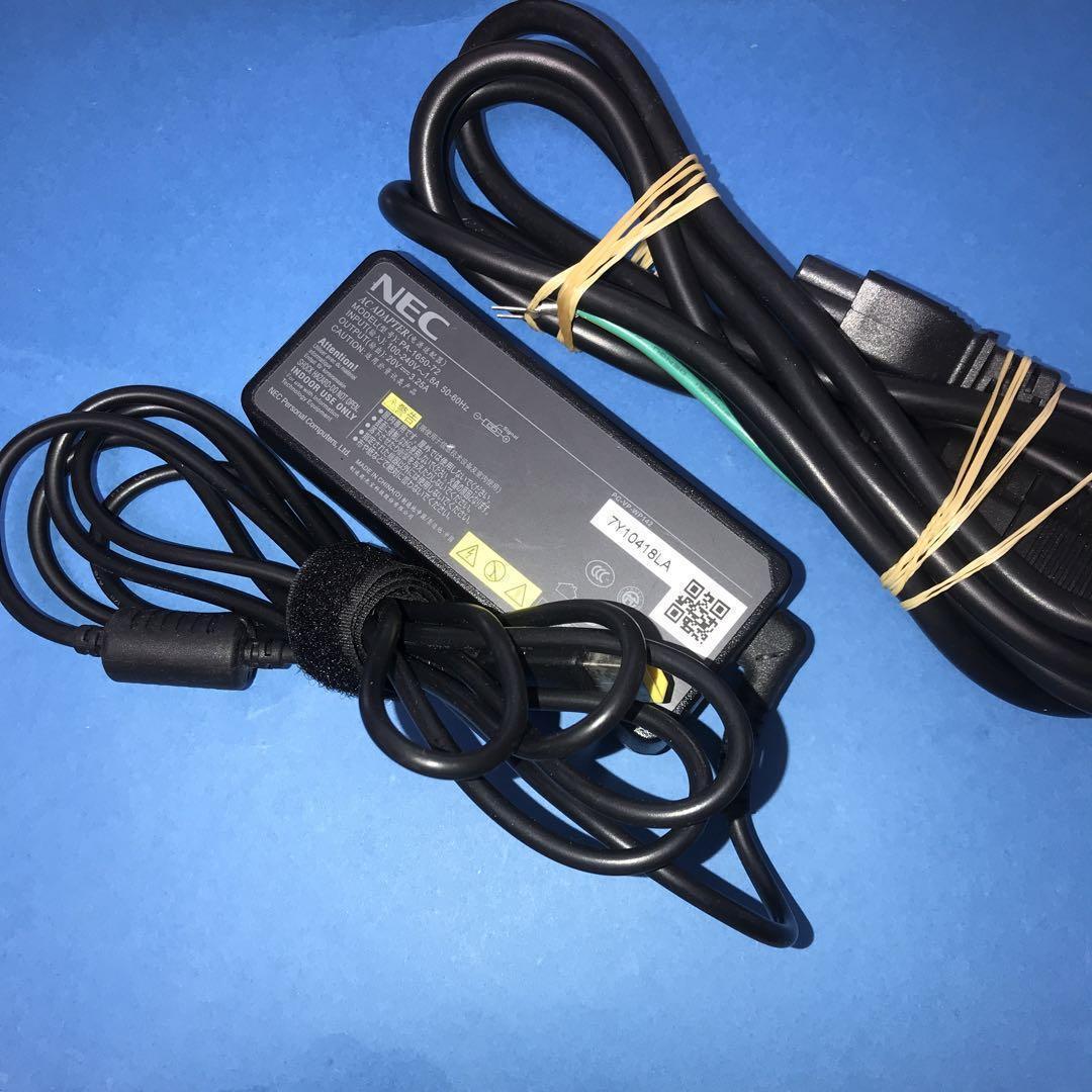 (5001) NEC ACアダプタ PA-1650-72 (20V 3.25A) 差し込み長方形 10日間保障 拍卖