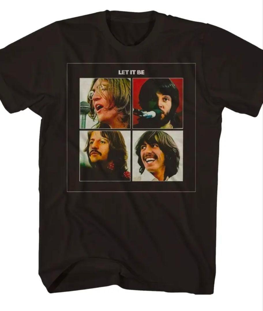ビートルズ LET IT BE Tシャツ ブラック Lサイズ拍卖