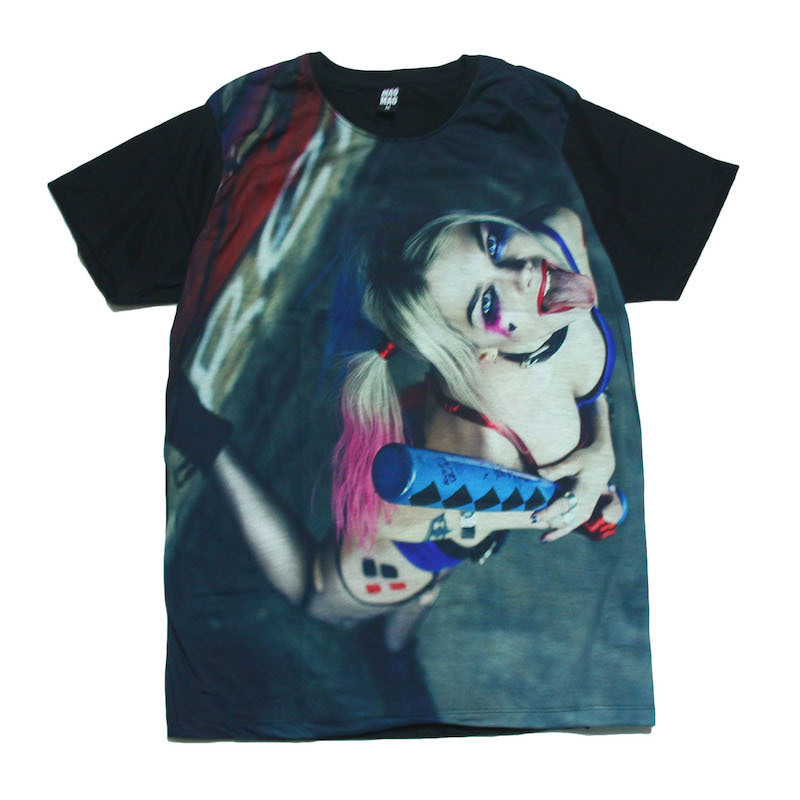 ハーレイクイン 映画Tシャツ スーサイドスクワッド ジョーカー カワイイ ストリート系 おもしろTシャツ メンズ 半袖★tsr0515-blk-l拍卖