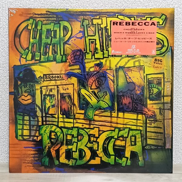 12inch え3743 12AH2150【ステッカー付きシュリンク/美品】レベッカ REBECCA チープ・ヒッピーズ 87年 国内盤 邦楽 レコード拍卖