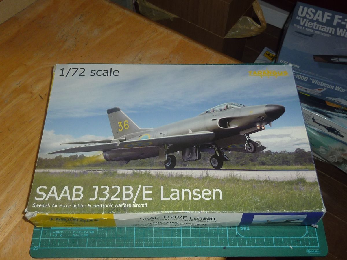 1/72 サーブ J32B/E ランセン スウェーデン戦闘機/電子戦機 タランガス TARANGUS SAAB Lansen タラングス拍卖