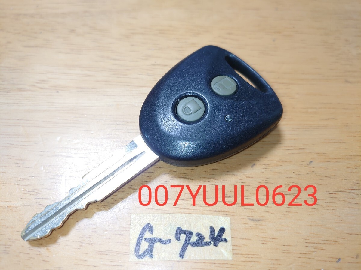 G-724 スバル 純正 キーレス 2ボタン 007YUUL0623 ステラ プレオ ダイハツ タント ムーヴ ミラ コンテ ミライース 等 追跡あり拍卖