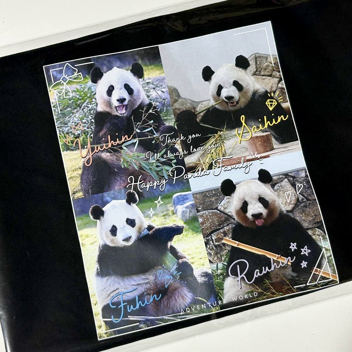 ★アドベンチャーワールド パンダファミリー ありがとう 良浜・結浜・彩浜・楓浜【トートバッグ】★ ジャイアントパンダ 浜家拍卖