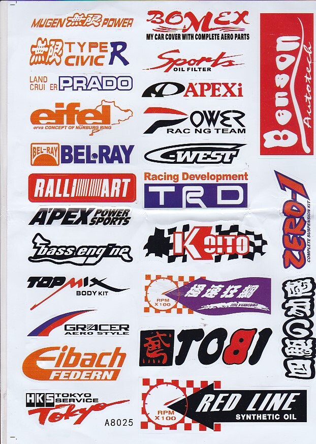 ★レーシング系ステッカー★無限/PRADO/eifel/BOMEX/RED LINE/ZERO-1/TOBI★未使用★拍卖